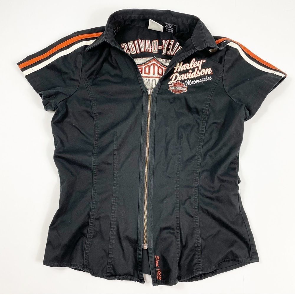 Harley Davidson Zip Front Top
